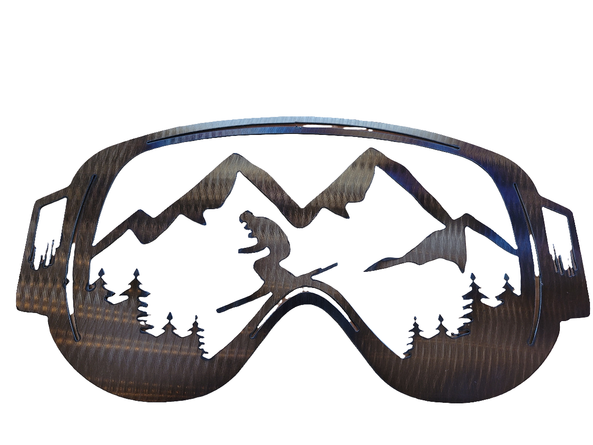 ski goggles wall art