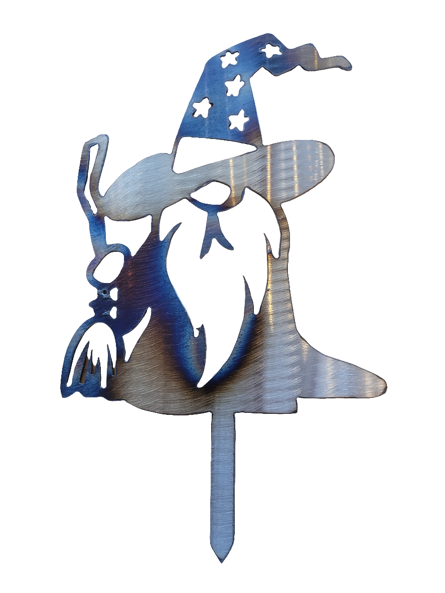 wizard gnome garden stake